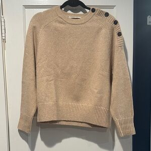 Scotch & Soda Tan Button-Shoulder Sweater